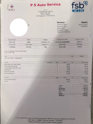 1996 BMW E36 318i Convertible Automatic à venda (imagem 38 de 49)
