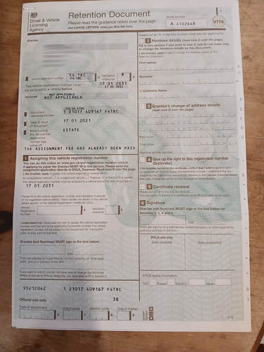 Private Registration Set: B1 TRC - D4 TRC - F4 TRC zum Verkauf (Bild 6 von 6)