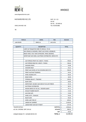 1970 Land Rover Series IIA 88" Te koop (foto 129 van 129)