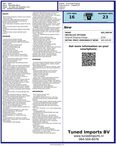 2005 Mercedes-Benz R230 SL500 Convertible 5,0L V8 In vendita (immagine 102 di 104)