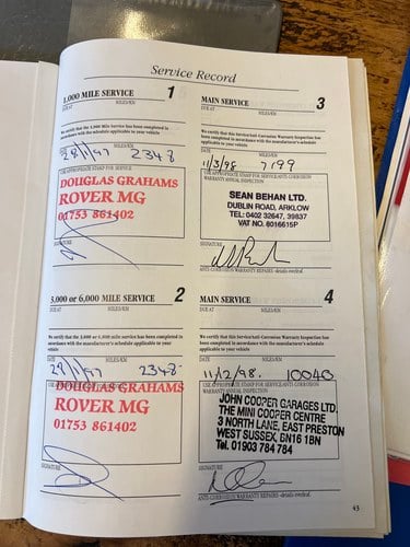 1996 Rover Mini Cooper 35 à venda (imagem 180 de 196)