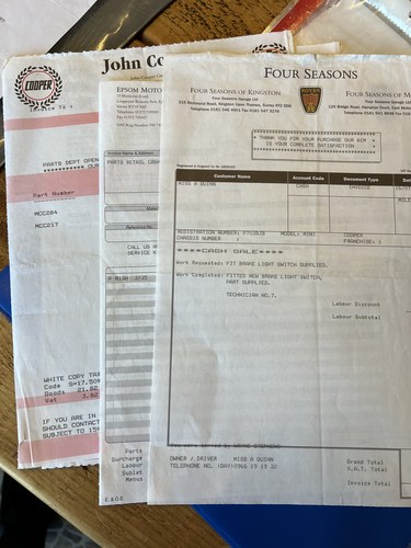 1996 Rover Mini Cooper 35 à venda (imagem 183 de 196)