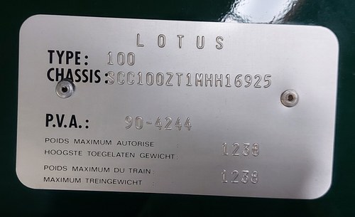1992 Lotus Elan M100 NOS (never registered) En venta (imagen 63 de 66)