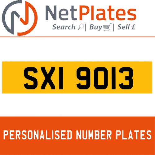 SXI 9013 PERSONALISED PRIVATE CHERISHED DVLA NUMBER PLATE FO For Sale