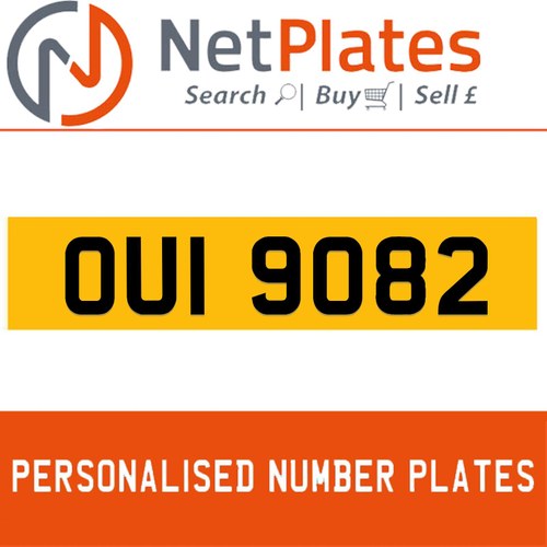 2020 OUI 9082 PERSONALISED PRIVATE CHERISHED DVLA NUMBER PLATE FO In vendita