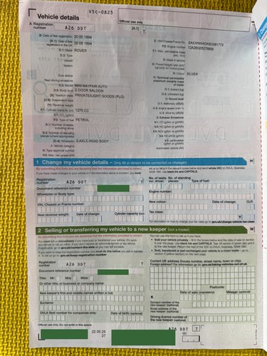 1994 Rover Mini Mayfair Automatic En venta (imagen 155 de 194)