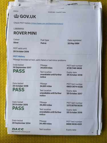 1994 Rover Mini Mayfair Automatic En venta (imagen 175 de 194)