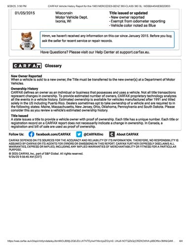 1983 Mercedes-Benz R107 380SL Convertible 3,8L V8 For Sale (picture 109 of 109)