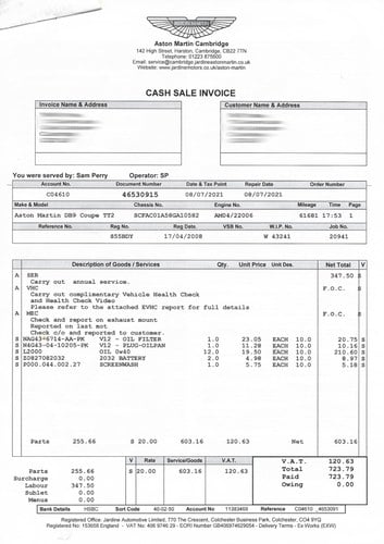 2008 Aston Martin DB9 zum Verkauf (Bild 93 von 104)