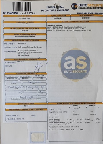 1964 Simca 1000 Coupé In vendita (immagine 135 di 157)