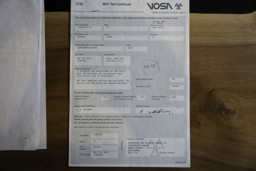 1967 Dax Tojeiro Cobra 3.5L V8 EFI In vendita (immagine 117 di 129)