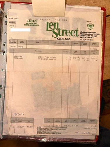 1982 Lotus Eclat Excel Pre-Production Prototype 1 of 4 à venda (imagem 79 de 80)