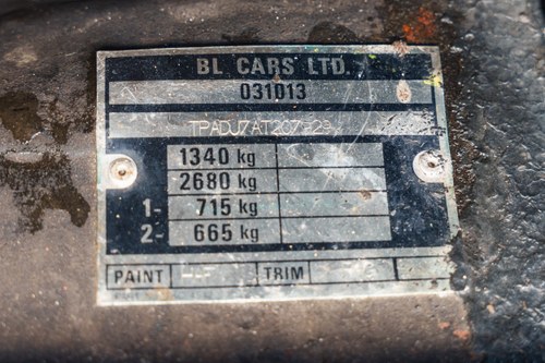 1980 Triumph TR7 Convertible zum Verkauf (Bild 112 von 137)