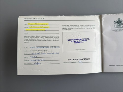 1989 Jaguar XJ-S Convertible till salu (bild 133 av 143)