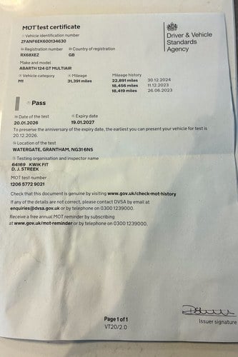 2018 Abarth 124 Spider GT Manual In vendita (immagine 146 di 156)