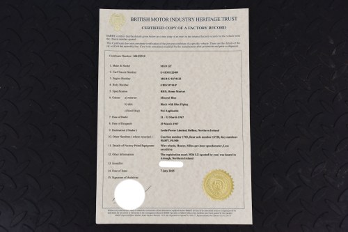 1967 MG MGB GT zum Verkauf (Bild 170 von 181)