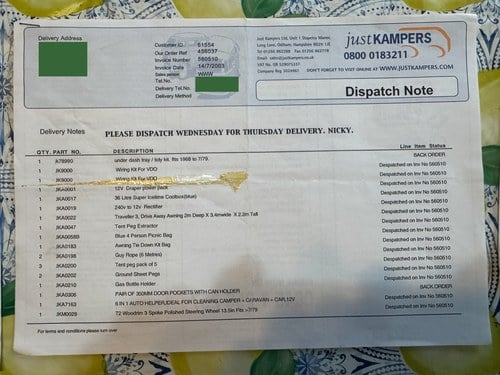 1972 Volkswagen Type 2 Bay Window High-Top Camper Conversion In vendita (immagine 212 di 213)