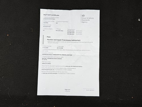 2001 Peugeot 607 2.2 16V SE Automatic For Sale (picture 99 of 109)