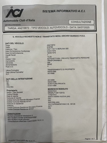 1975 Fiat 500 Jolly Spiaggina America Replica In vendita (immagine 84 di 127)