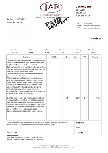 1973 Jaguar E-Type Series 3 V12 Open Two Seater In vendita (immagine 135 di 225)