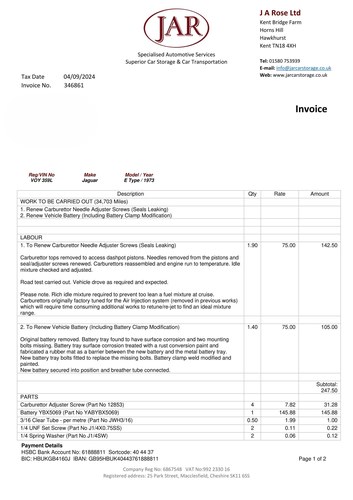 1973 Jaguar E-Type Series 3 V12 Open Two Seater In vendita (immagine 139 di 225)