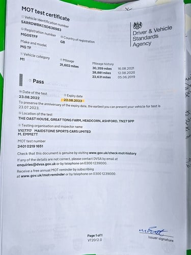 2005 MG TF 135 For Sale (picture 249 of 280)