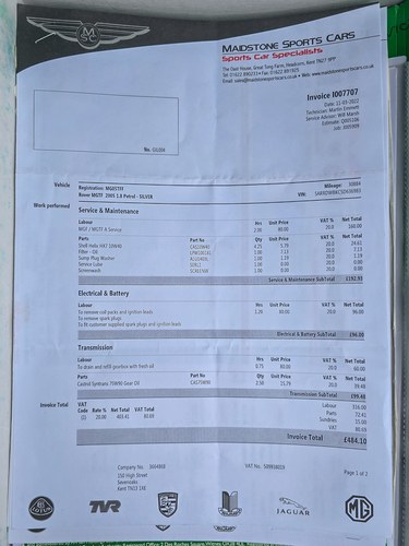 2005 MG TF 135 For Sale (picture 267 of 280)