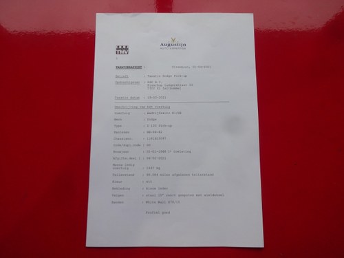 1968 Dodge D100 Pickup Truck 318CI V8 till salu (bild 97 av 105)