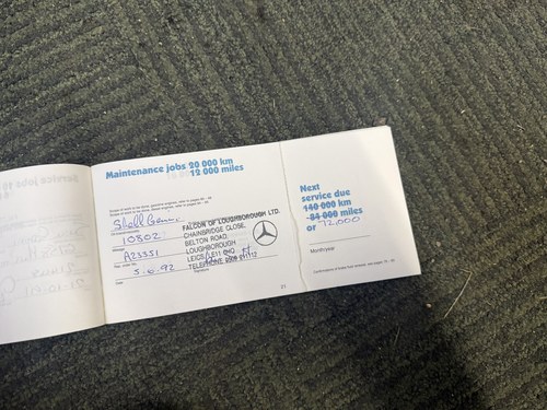 1991 Mercedes-Benz W126 500SEC till salu (bild 144 av 156)