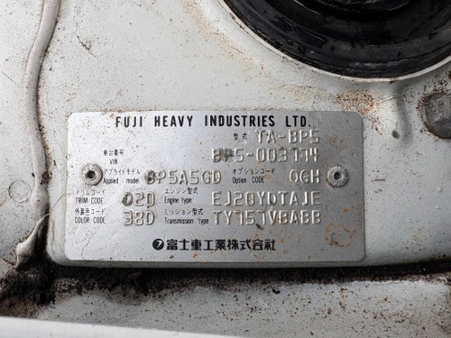 2003 Subaru Legacy GTB Te koop (foto 445 van 474)