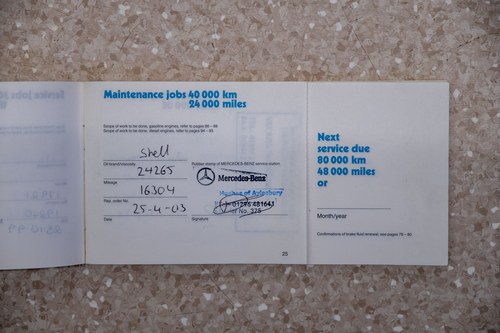 1989 Mercedes-Benz W201 190E 5sps Manual For Sale (picture 261 of 265)