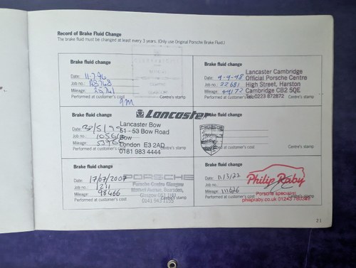 1995 Porsche 968 3.0 Sport Manual till salu (bild 98 av 98)