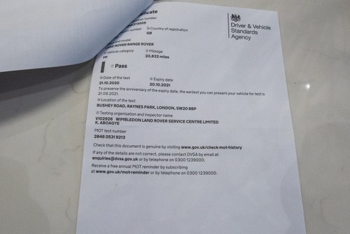 2018 Land Rover Range Rover Vogue SE à venda (imagem 203 de 206)