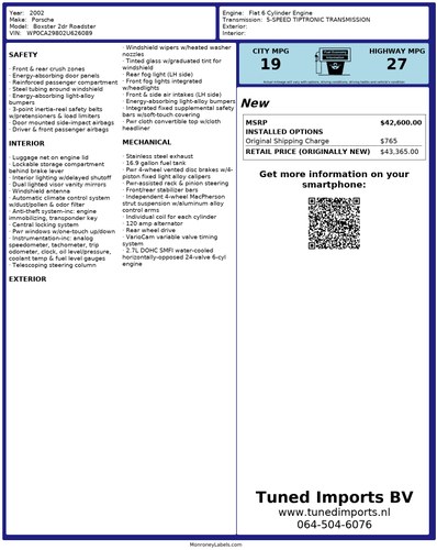 2002 Porsche 987 Boxster Convertible 2,7L In vendita (immagine 78 di 78)