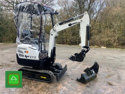 JPC KV15 MINI DIGGER 1.5 ton SERVO CONTROLS 3 BUCKETS COVER VENDIDO