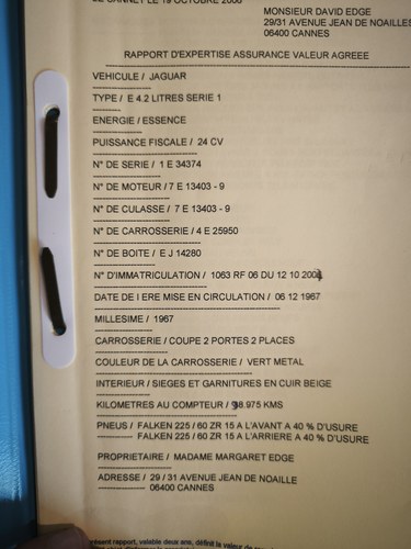 1967 Jaguar E-Type Series 1 4.2-Litre Fixed Head Coupé zum Verkauf (Bild 137 von 176)