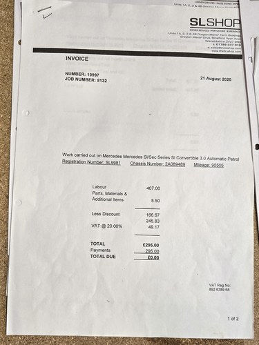 1988 Mercedes-Benz R107 300SL For Sale (picture 288 of 295)