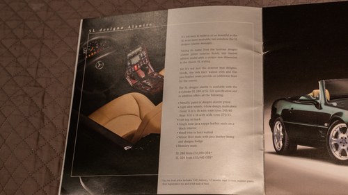 2001 Mercedes-Benz SL320 R129 Designo Allanite Edition à vendre (picture 222 of 244)