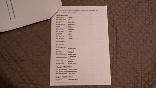 2001 Mercedes-Benz SL320 R129 Designo Allanite Edition à vendre (picture 235 of 244)