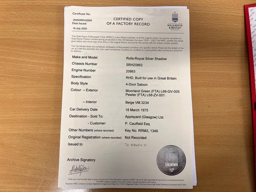 1975 Rolls-Royce Silver Shadow I En venta (imagen 149 de 186)