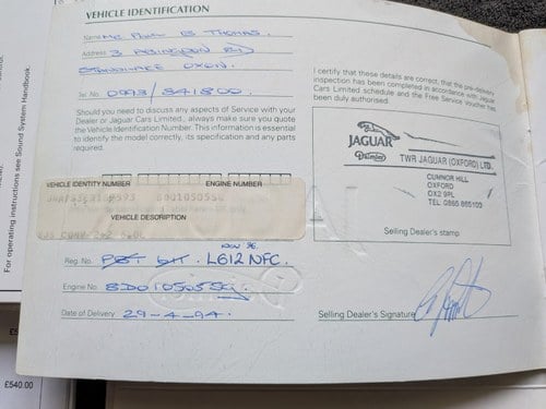 1994 Jaguar XJ-S 6 Ltr Convertible TWR Te koop (foto 205 van 207)