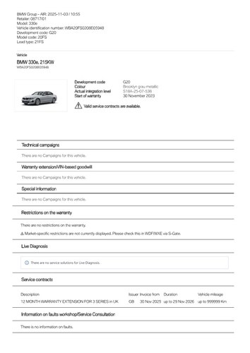 2023 BMW G20 330E M Sport Pro Hybrid In vendita (immagine 106 di 106)