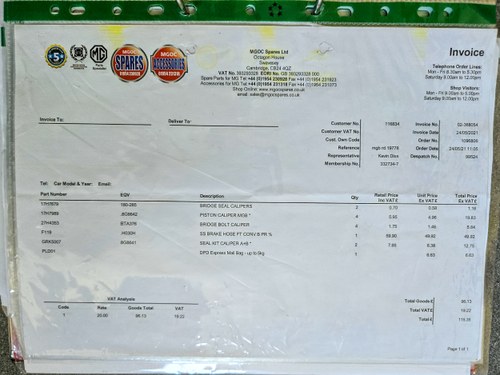 1978 MGB Convertible In vendita (immagine 252 di 255)