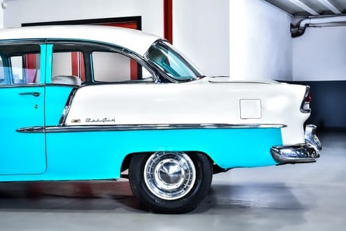 1955 Chevrolet Bel Air Coupe 235CI I6 till salu (bild 70 av 84)