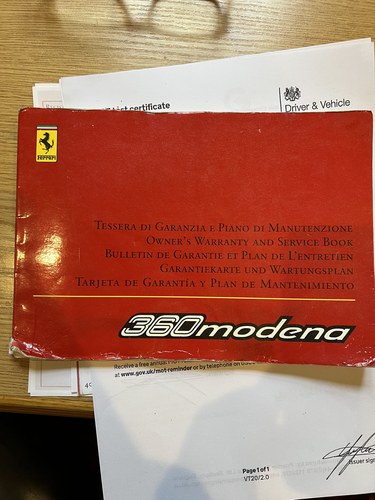 2000 Ferrari 360 Modena F1 In vendita (immagine 182 di 194)