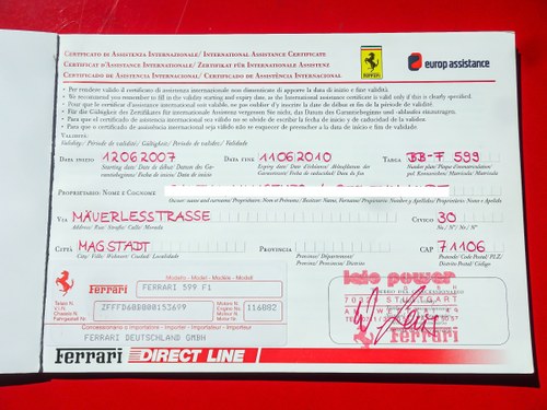 2007 Ferrari 599 GTB Fiorano à venda (imagem 111 de 116)