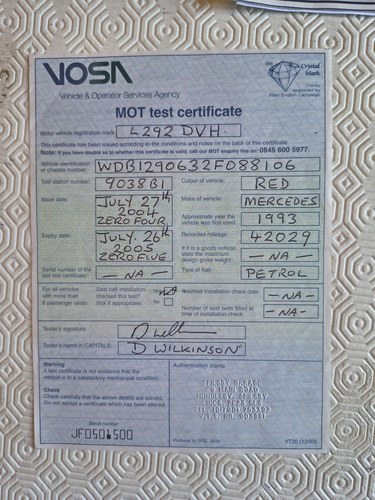 1993 Mercedes-Benz 320SL (R129) For Sale (picture 333 of 360)