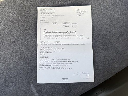 2006 BMW 740i Sport Individual à venda (imagem 188 de 273)