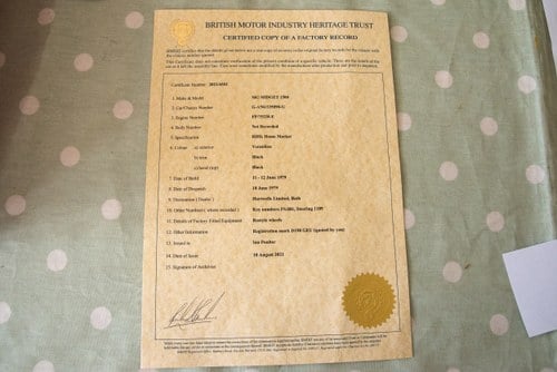 1979 MG Midget 1500 For Sale (picture 198 of 208)