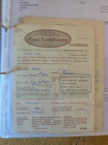 1964 Triumph Vitesse 6 1600 In vendita (immagine 237 di 261)